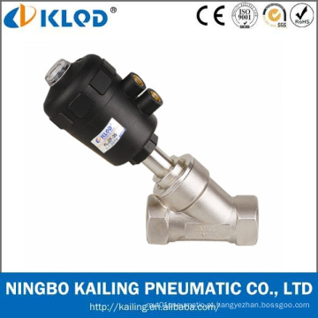 China Manufactory Kljzf-15 Pneumática Angle Seat Valve